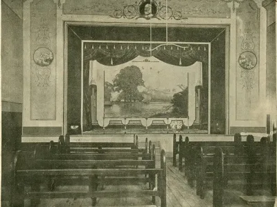 Original Stage and Proscenium c 1866